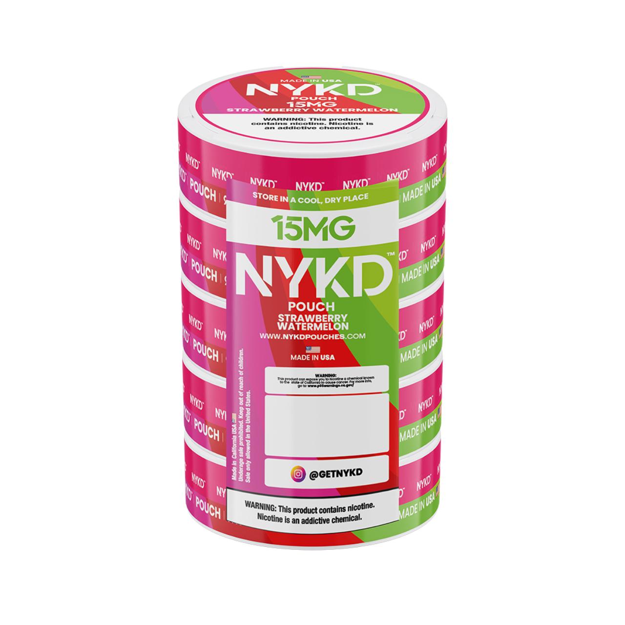 NYKD Nicotine Pouches - 5PK Strawberry Watermelon - 15MG NYKD Nicotine Pouches - 5PK Strawberry Watermelon - 15MG