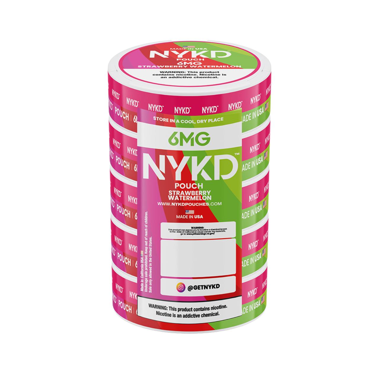 NYKD Nicotine Pouches - 5PK Strawberry Watermelon - 6MG NYKD Nicotine Pouches - 5PK Strawberry Watermelon - 6MG