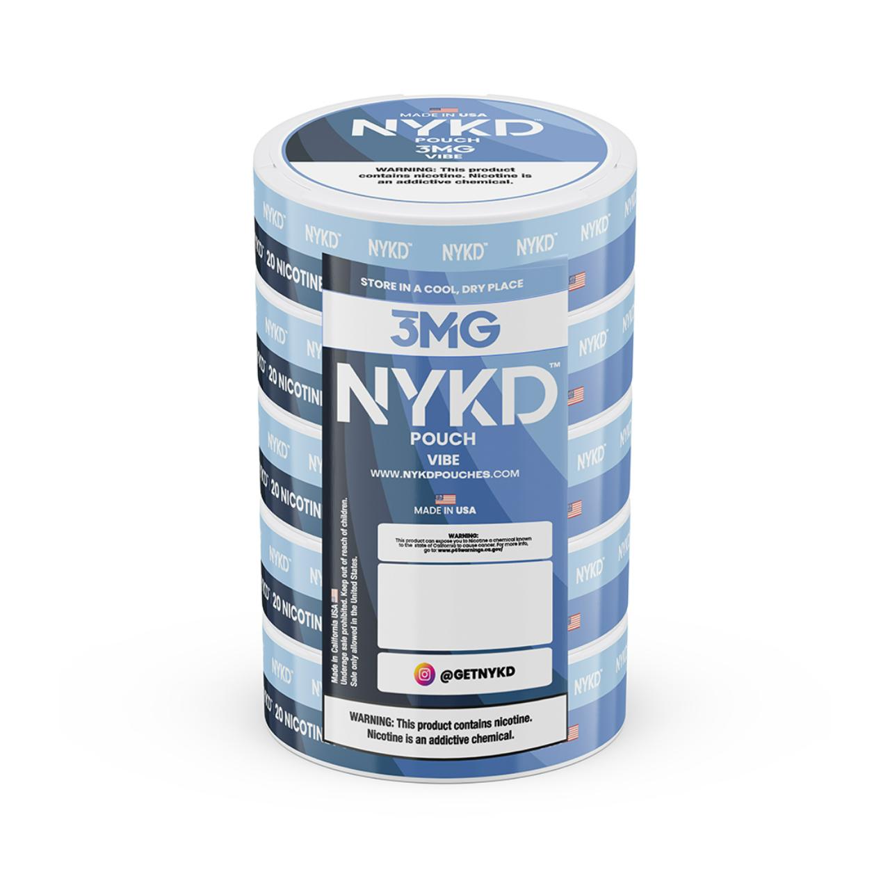 NYKD Nicotine Pouches - 5PK Vibe - 3MG NYKD Nicotine Pouches - 5PK Vibe - 3MG