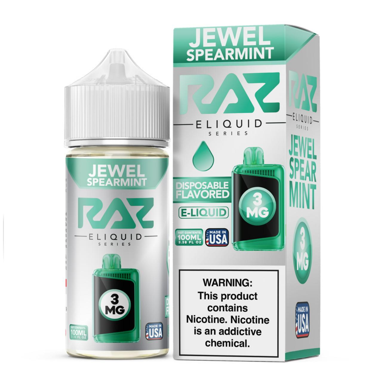 Pod Juice x RAZ Jewel Spearmint Tobacco Free Nicotine E-Juice 100ml