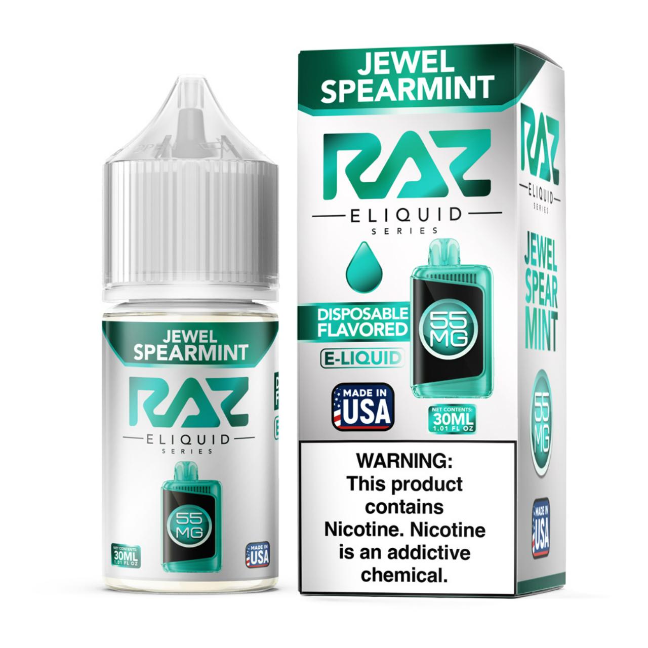 Pod Juice x RAZ Salt Jewel Spearmint Tobacco Free Nicotine E-Juice 30ml Pod Juice x RAZ Salt Jewel Spearmint Tobacco Free Nicotine E-Juice 30ml