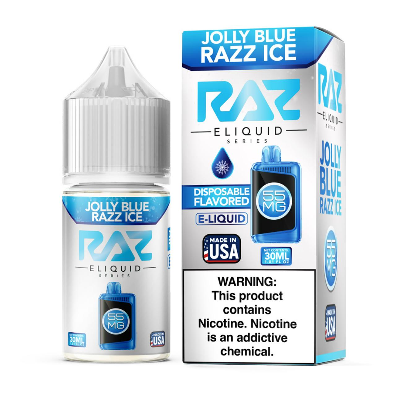 Pod Juice x RAZ Salt Jolly Blue Razz Ice Tobacco Free Nicotine E-Juice 30ml Pod Juice x RAZ Salt Jolly Blue Razz Ice Tobacco Free Nicotine E-Juice 30ml