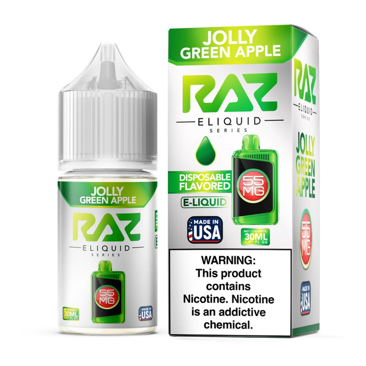 Pod Juice x RAZ Salt Jolly Green Apple Tobacco Free Nicotine E-Juice 30ml Pod Juice x RAZ Salt Jolly Green Apple Tobacco Free Nicotine E-Juice 30ml