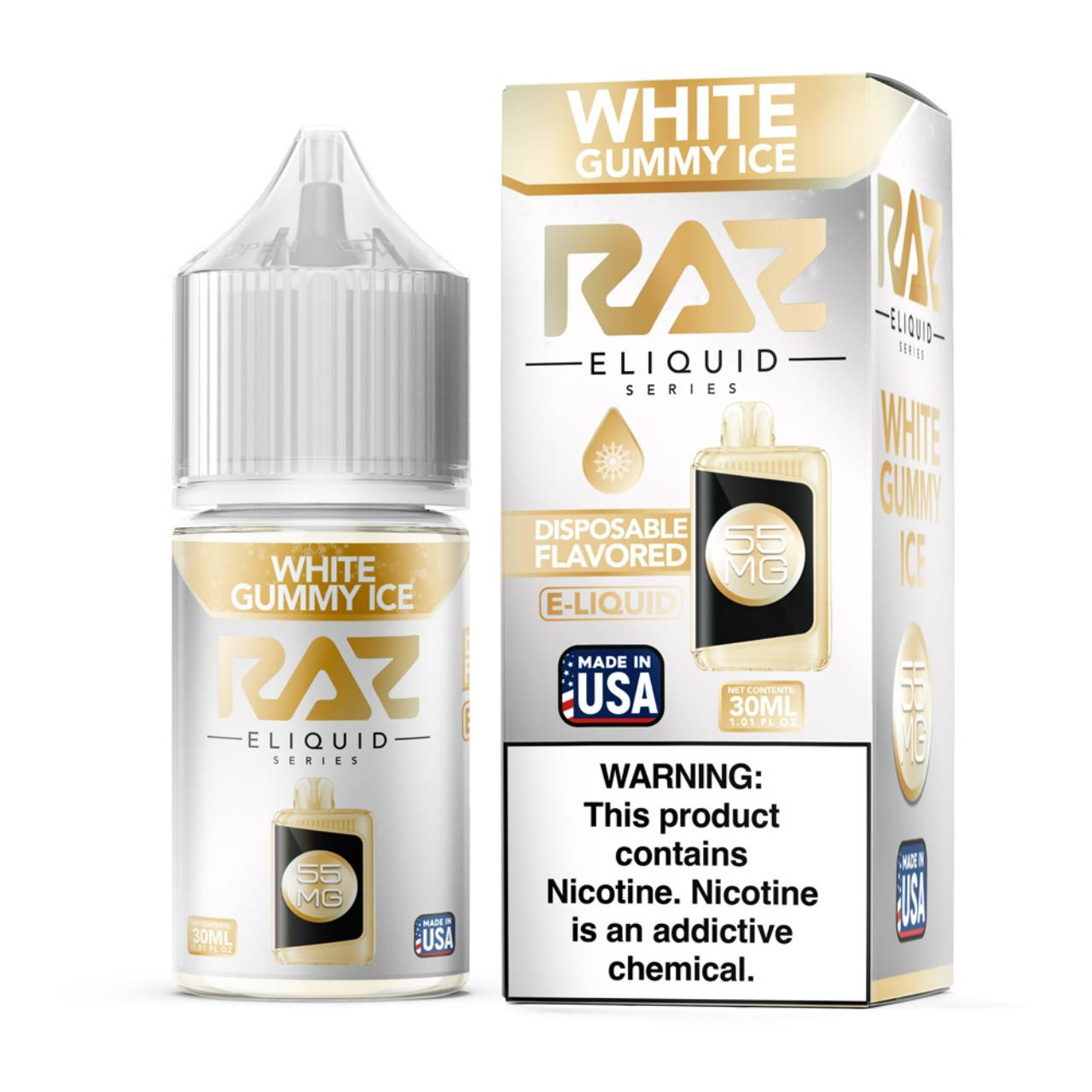 Pod Juice x RAZ Salt White Gummy Ice Tobacco Free Nicotine E-Juice 30ml Pod Juice x RAZ Salt White Gummy Ice Tobacco Free Nicotine E-Juice 30ml