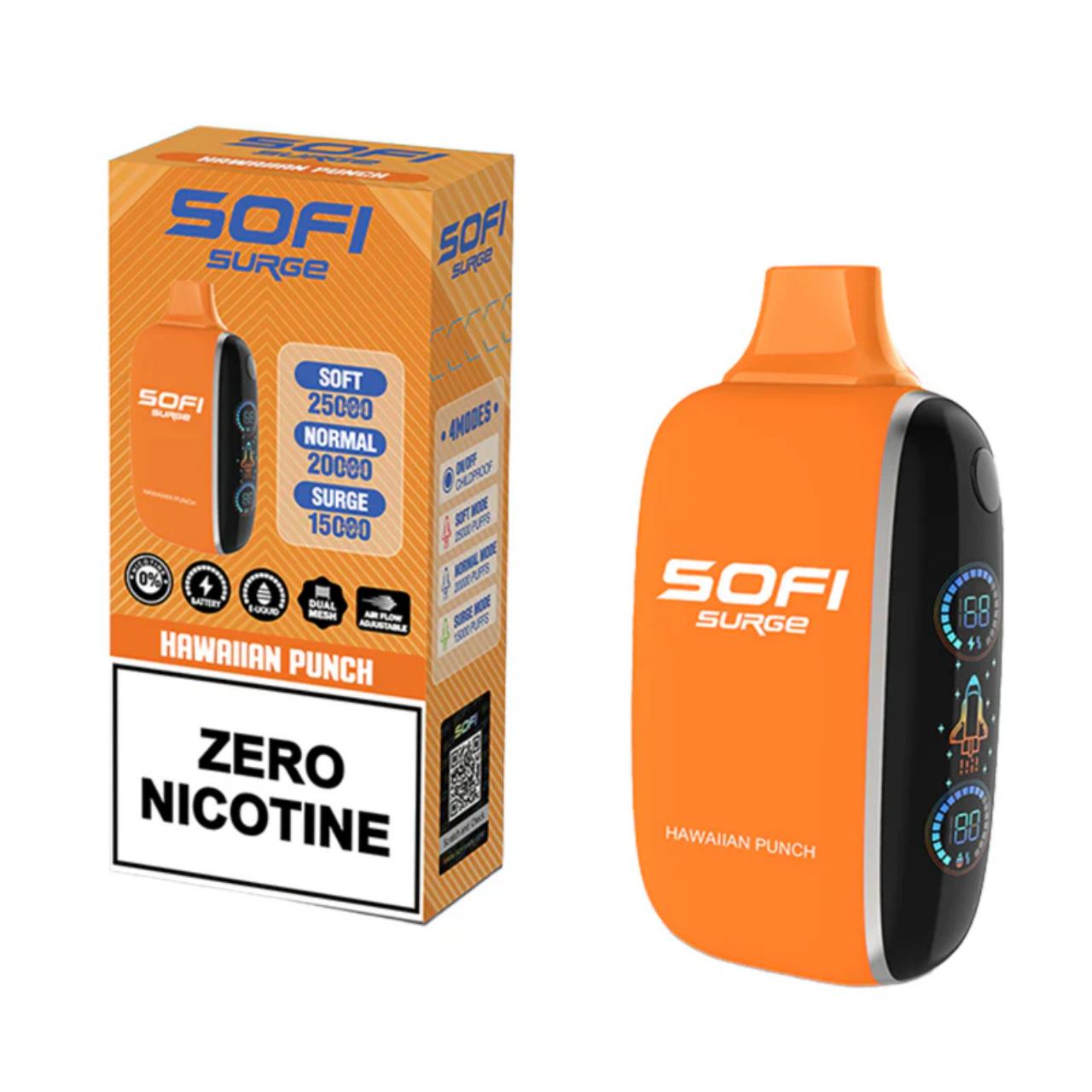 Sofi Surge Zero Nicotine 25,000 Puff Disposable Hawaiian Punch Sofi Surge Zero Nicotine 25,000 Puff Disposable Hawaiian Punch