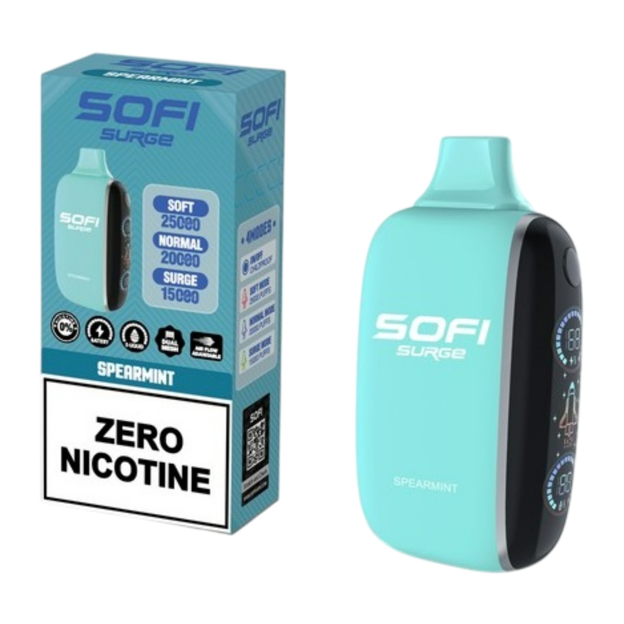 Sofi Surge Zero Nicotine 25000 Puff Disposable Spearmint Sofi Surge Zero Nicotine 25000 Puff Disposable Spearmint