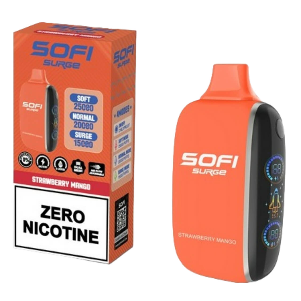 Sofi Surge Zero Nicotine 25000 Puff Disposable Strawberry Mango Sofi Surge Zero Nicotine 25000 Puff Disposable Strawberry Mango