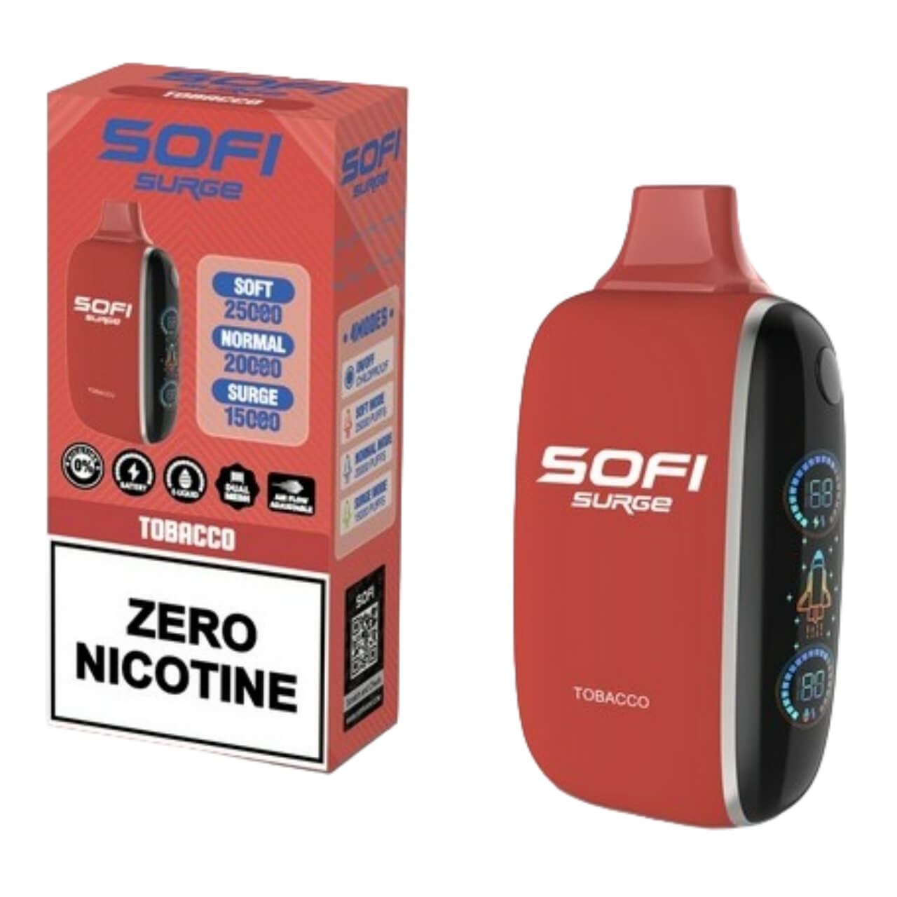 Sofi Surge Zero Nicotine 25000 Puff Disposable Tobacco Sofi Surge Zero Nicotine 25000 Puff Disposable Tobacco