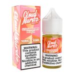 Cloud Nurdz Salts Strawberry Peach Synthetic Nicotine 30ml E-Juice 50mg
