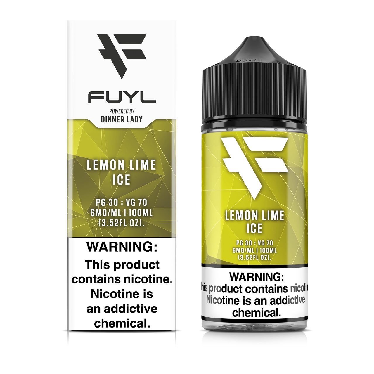 FUYL By Dinner Lady Lemon Lime Ice 100ml E-Juice 6mg FUYL By Dinner Lady Lemon Lime Ice 100ml E-Juice 6mg