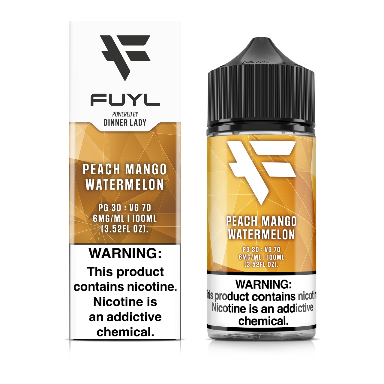 FUYL By Dinner Lady Peach Mango Watermelon 100ml E-Juice 6mg FUYL By Dinner Lady Peach Mango Watermelon 100ml E-Juice 6mg