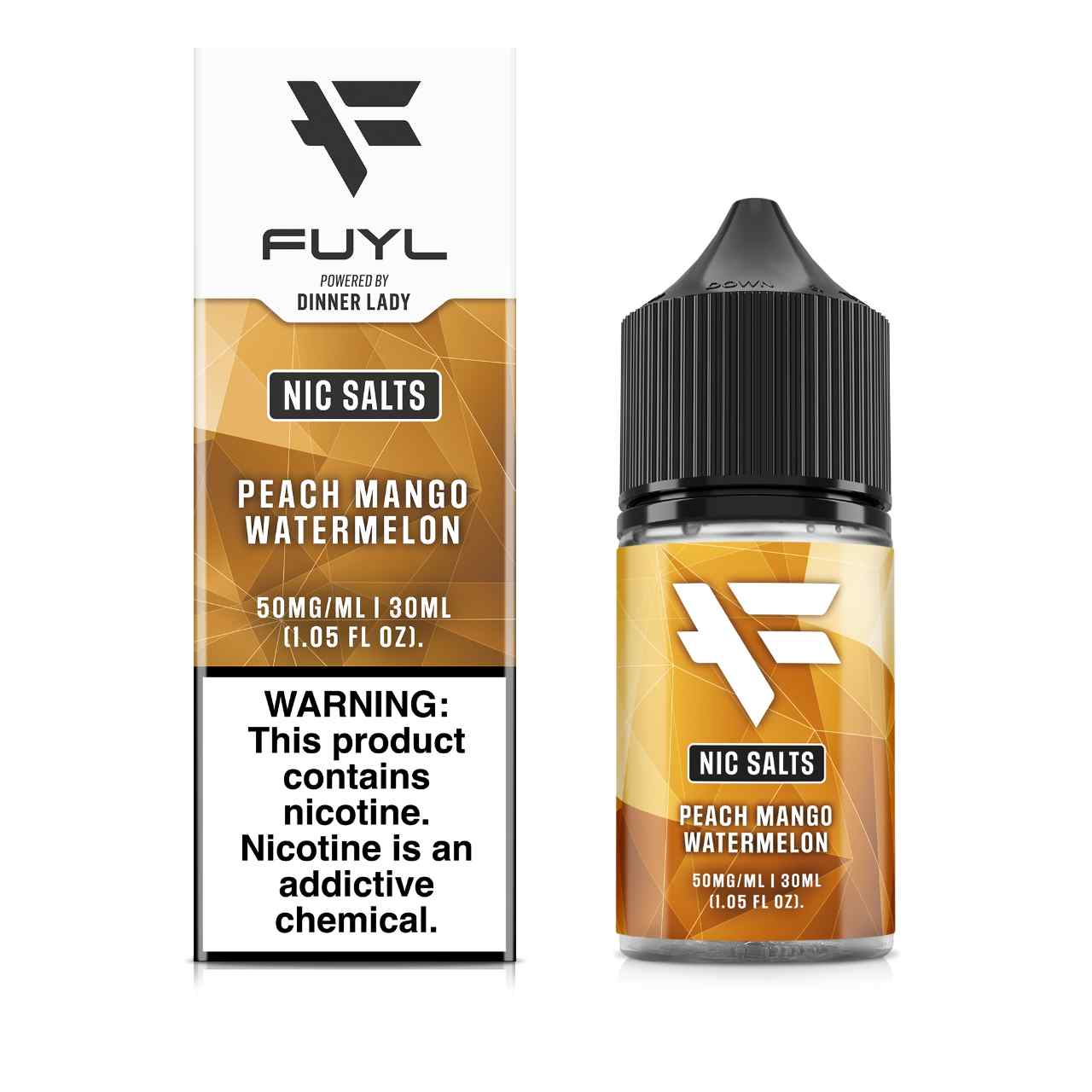 FUYL By Dinner Lady Peach Mango Watermelon Salts 30ml E-Juice 50mg FUYL By Dinner Lady Peach Mango Watermelon Salts 30ml E-Juice 50mg