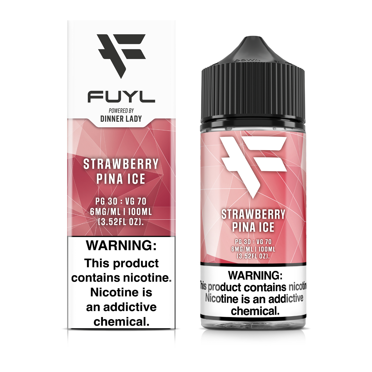 FUYL By Dinner Lady Strawberry Pina Ice 100ml E-Juice 6mg FUYL By Dinner Lady Strawberry Pina Ice 100ml E-Juice 6mg
