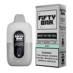 Fifty Bar V2 20000 Puff Disposable Mint - White Series