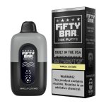 Fifty Bar V2 20000 Puff Disposable Vanilla Custard - Black Series