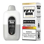 Fifty Bar V2 20000 Puff Disposable White Series Strawmelon Twist