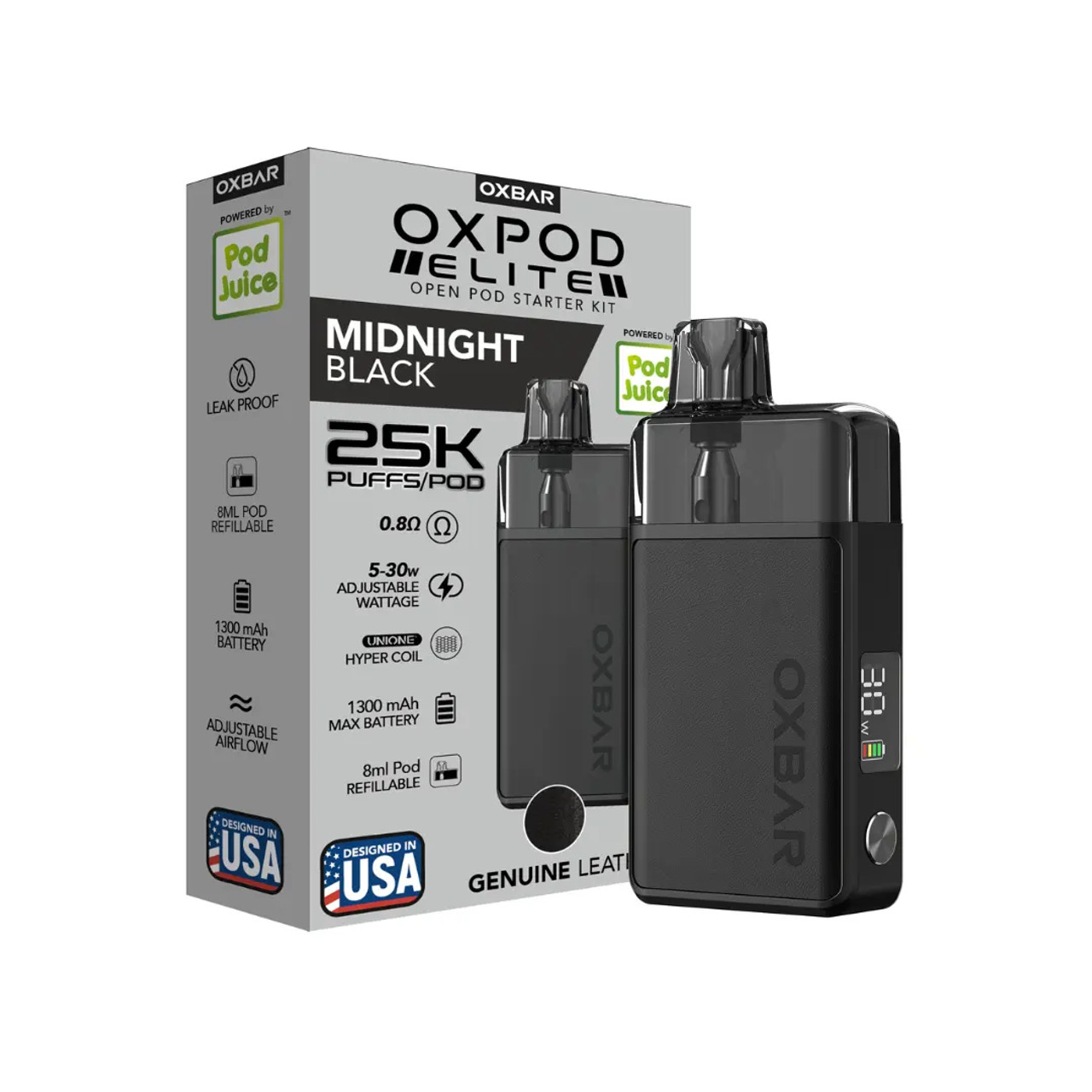 OXBAR x Pod Juice OXPOD Elite Pod Kit Midnight Black
