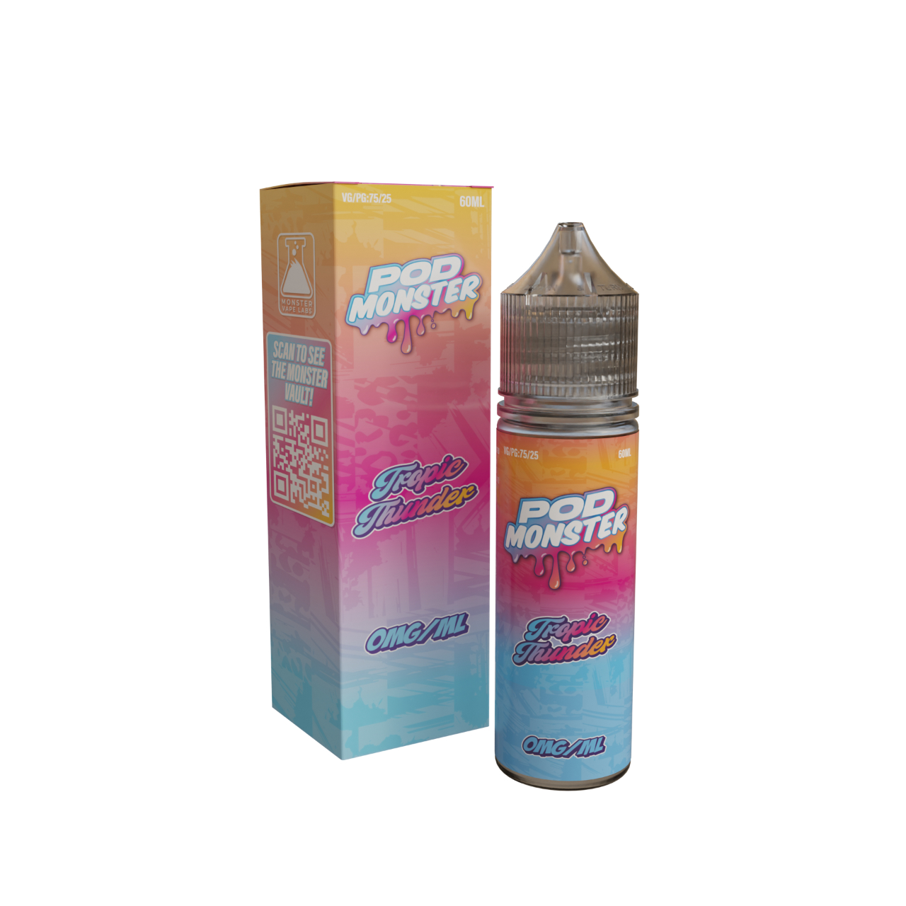 Pod Monster Tropic Thunder Salt 60ml E-Juice 0mg Pod Monster Tropic Thunder Salt 60ml E-Juice 0mg