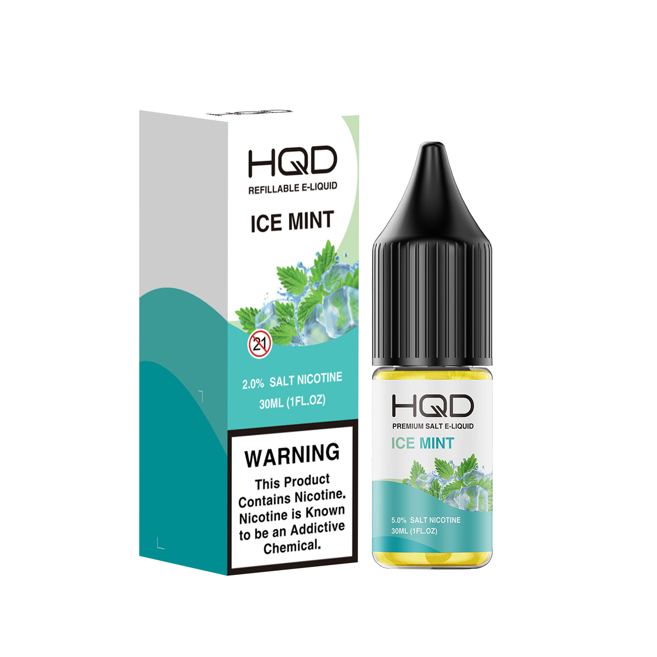 HQD Premium Salt Ice Mint 30ml E-Juice HQD Premium Salt Ice Mint 30ml E-Juice