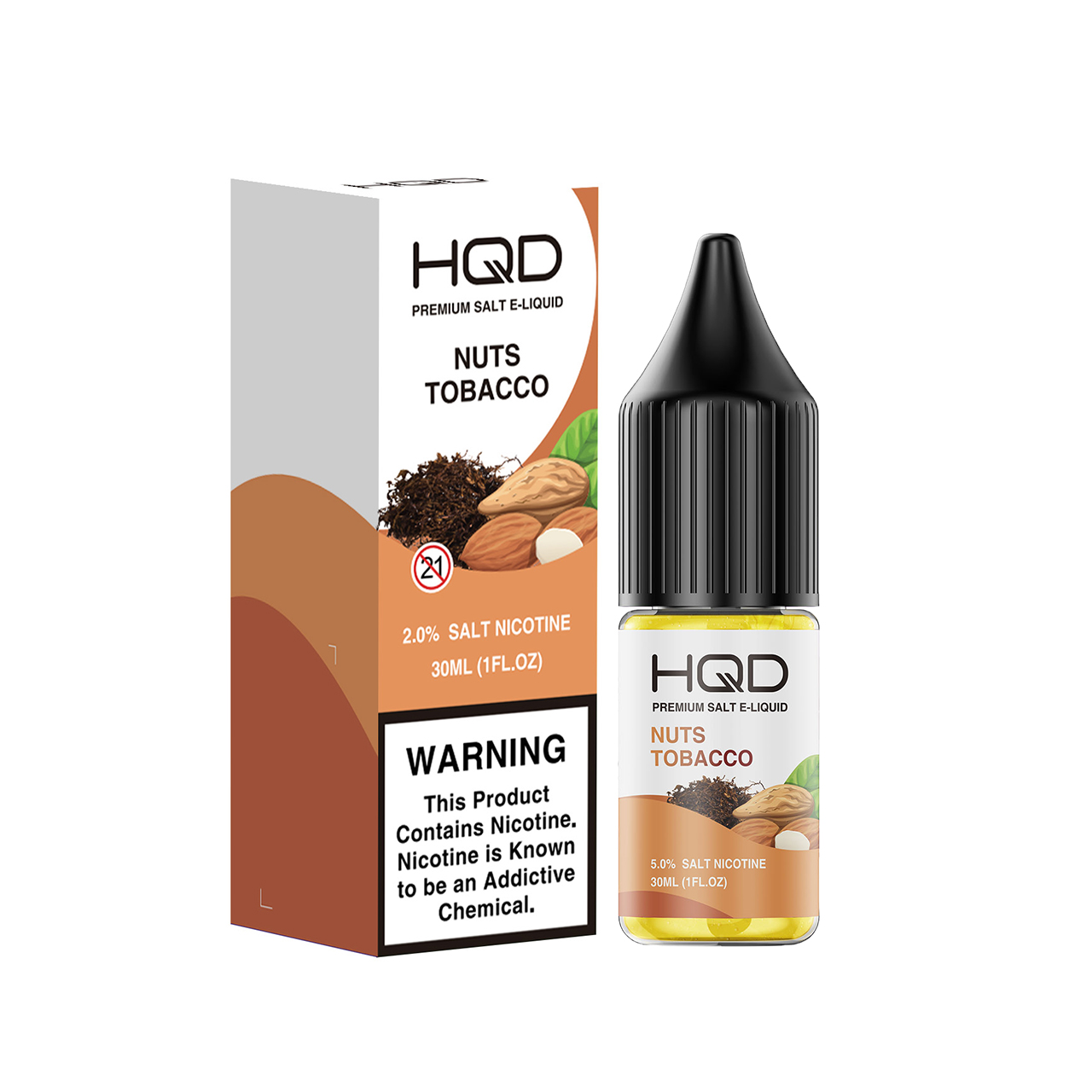 HQD Premium Salt Nuts Tobacco 30ml E-Juice HQD Premium Salt Nuts Tobacco 30ml E-Juice