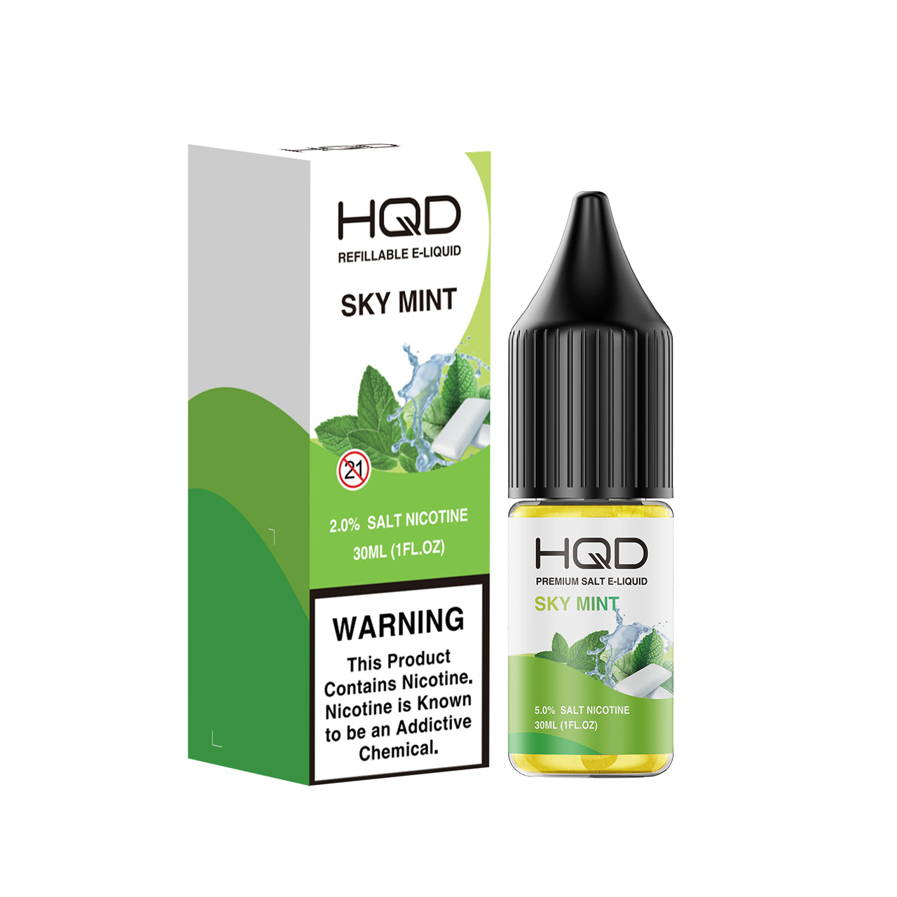 HQD Premium Salt Sky Mint 30ml E-Juice HQD Premium Salt Sky Mint 30ml E-Juice