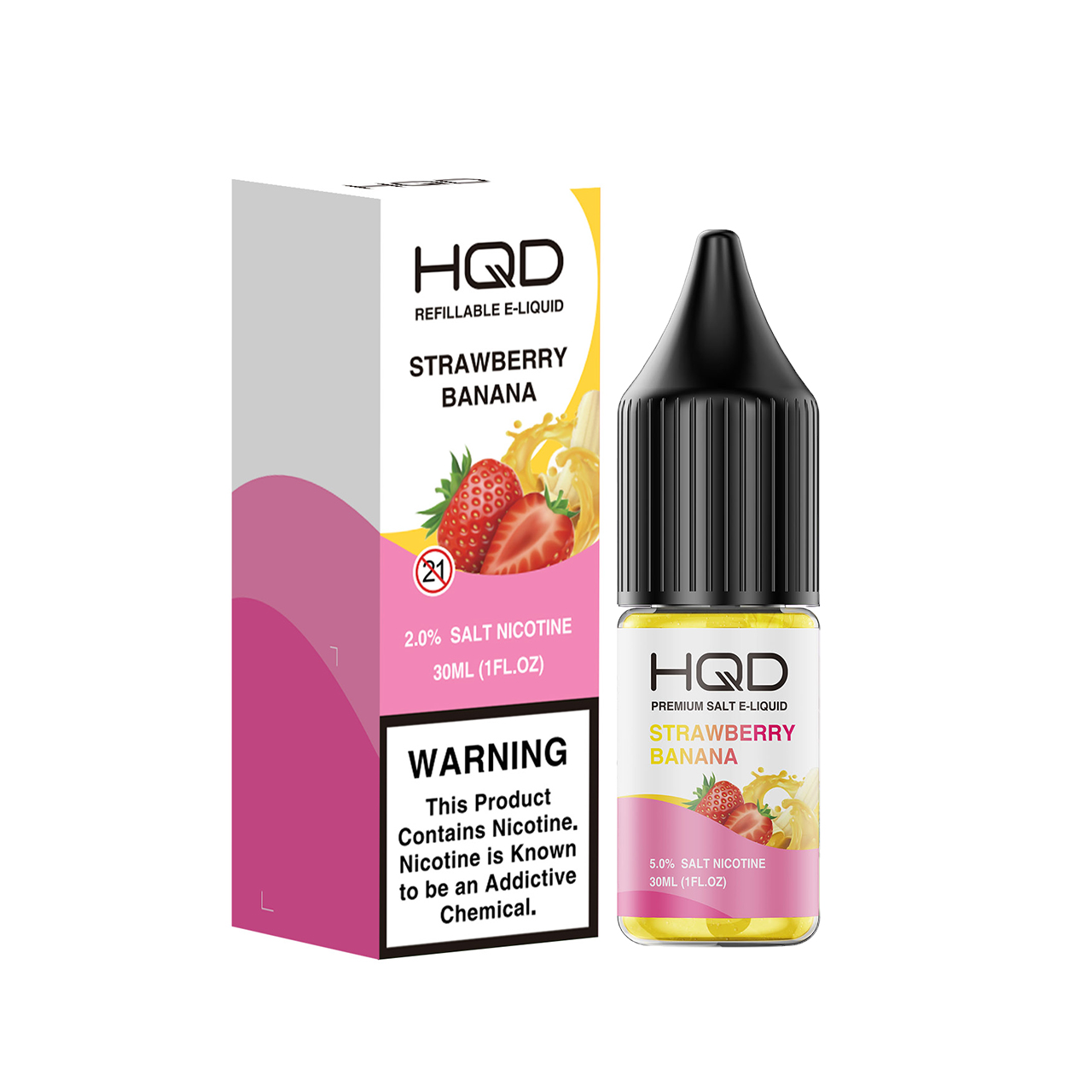 HQD Premium Salt Strawberry Banana 30ml E-Juice HQD Premium Salt Strawberry Banana 30ml E-Juice