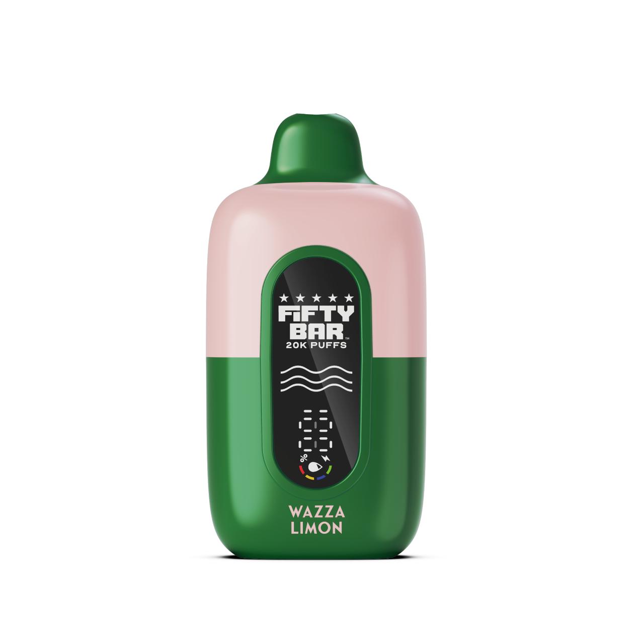 Hidden Hills x Fifty Bar 20000 Puff Disposable Wazza Limon Hidden Hills x Fifty Bar 20000 Puff Disposable Wazza Limon