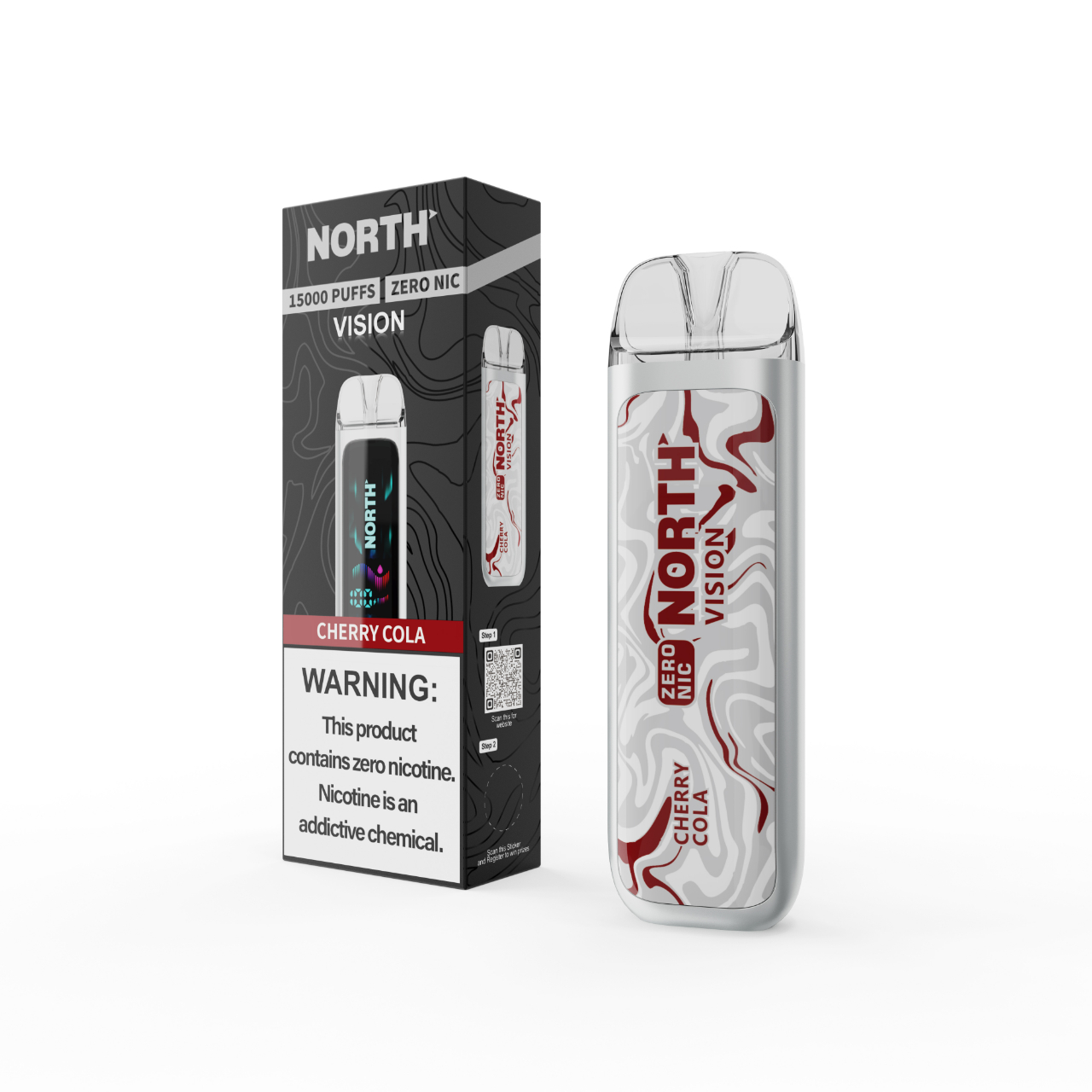 North Vision 15000 Puff Zero Nicotine Disposable Cherry Cola North Vision 15000 Puff Zero Nicotine Disposable Cherry Cola