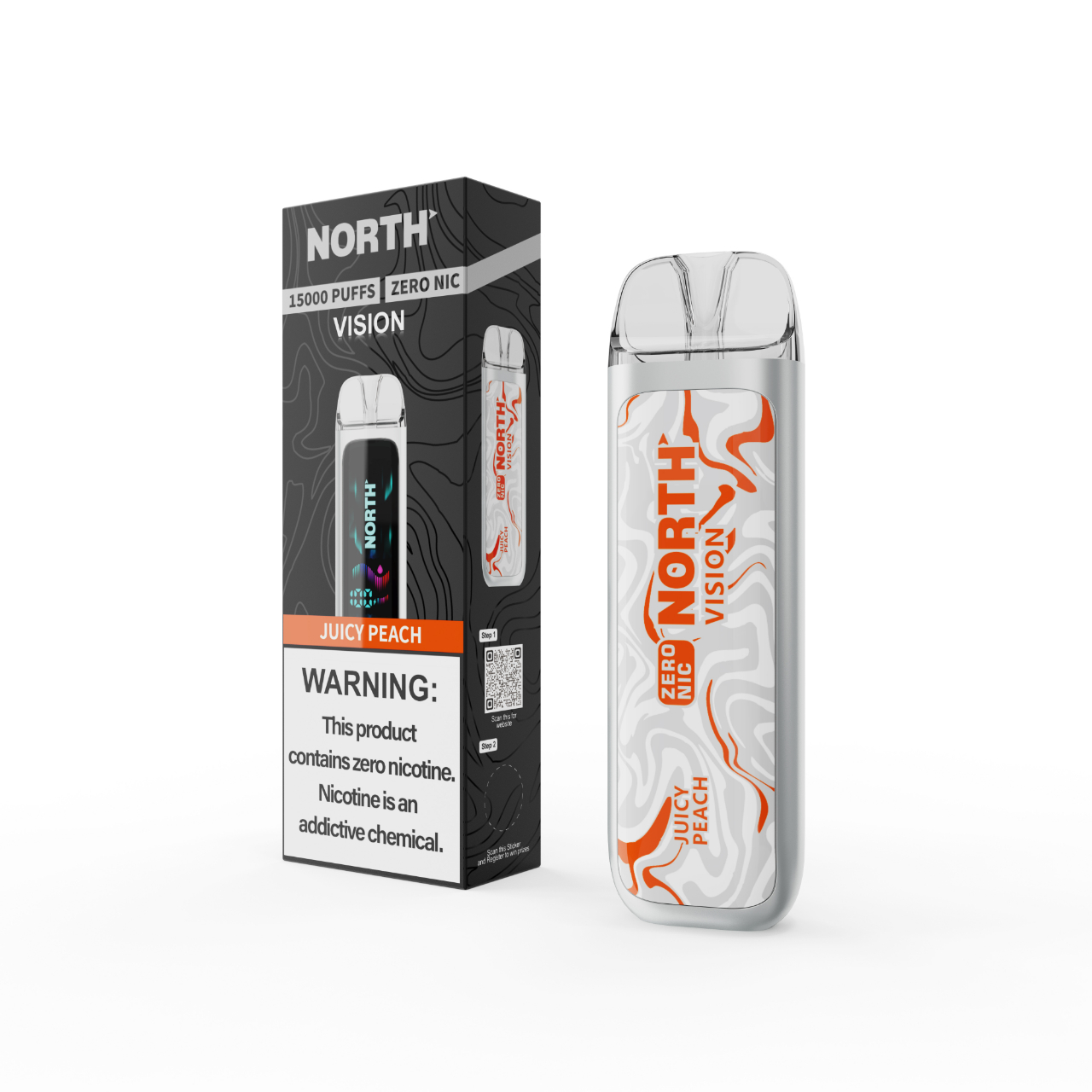 North Vision 15000 Puff Zero Nicotine Disposable Juicy Peach North Vision 15000 Puff Zero Nicotine Disposable Juicy Peach