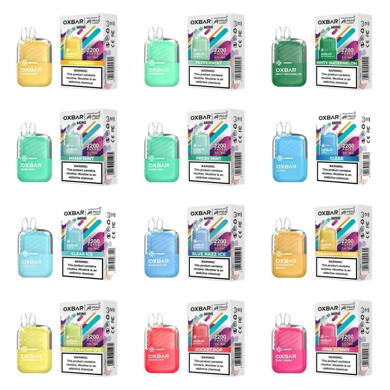 OXBAR x Alphaa Wave Mini 2200 Puff Disposable OXBAR x Alphaa Wave Mini 2200 Puff Disposable