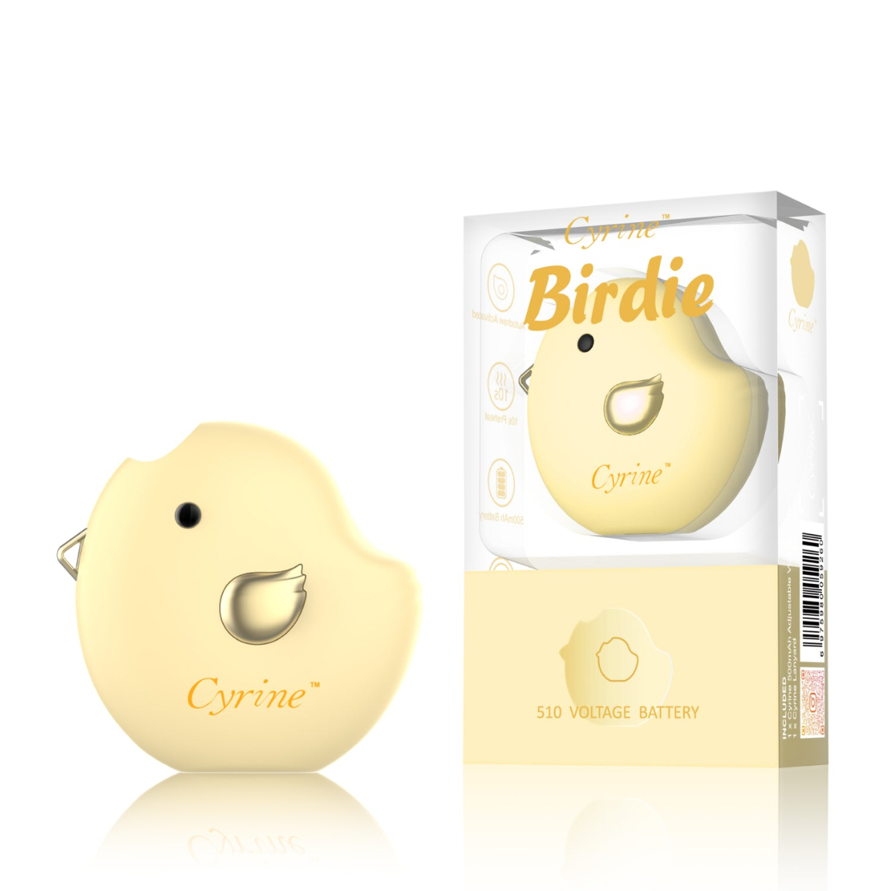 Cyrine Birdie 510 Thread Cartridge Battery Yellow Cyrine Birdie 510 Thread Cartridge Battery Yellow