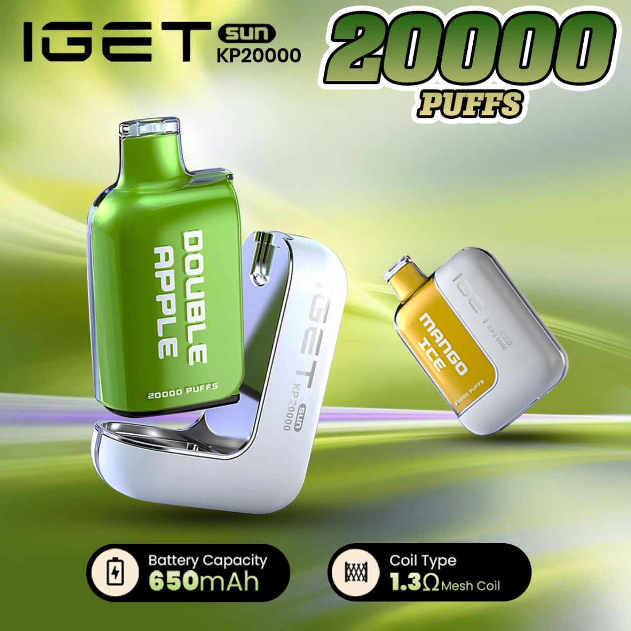 IGET Sun KP20000 Puff Replaceable Disposable Device IGET Sun KP20000 Puff Replaceable Disposable Device