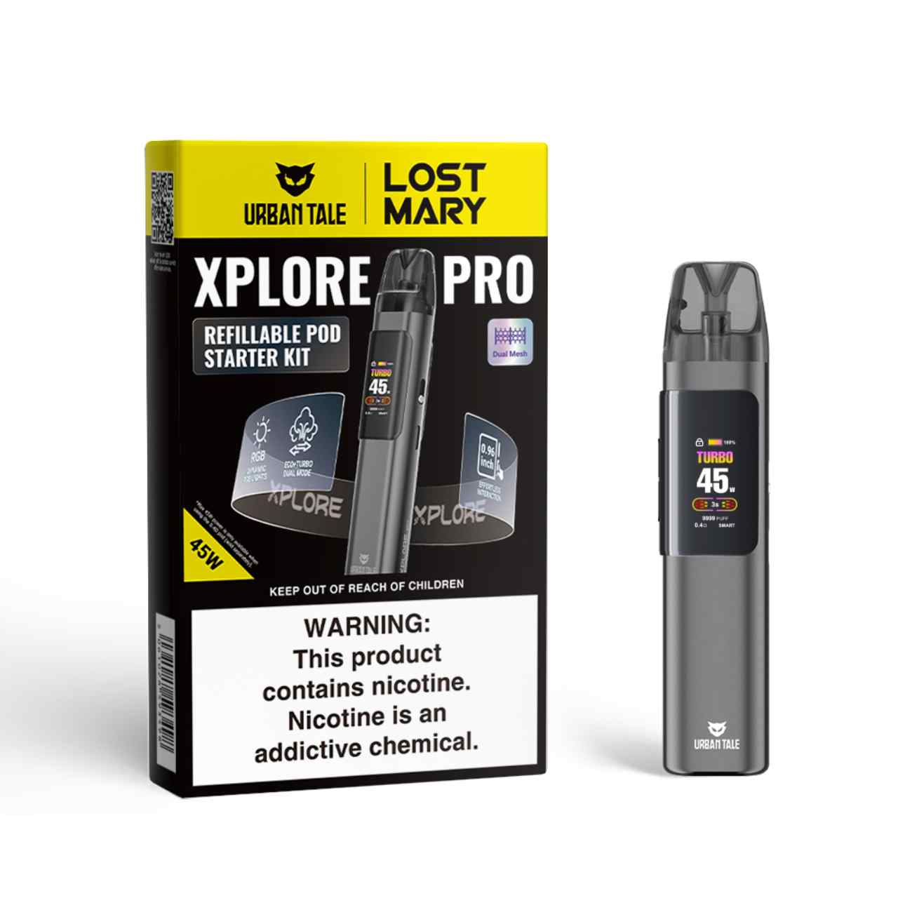 Urban Tale x Lost Mary Xplore Pro Pod Kit gray Urban Tale x Lost Mary Xplore Pro Pod Kit gray