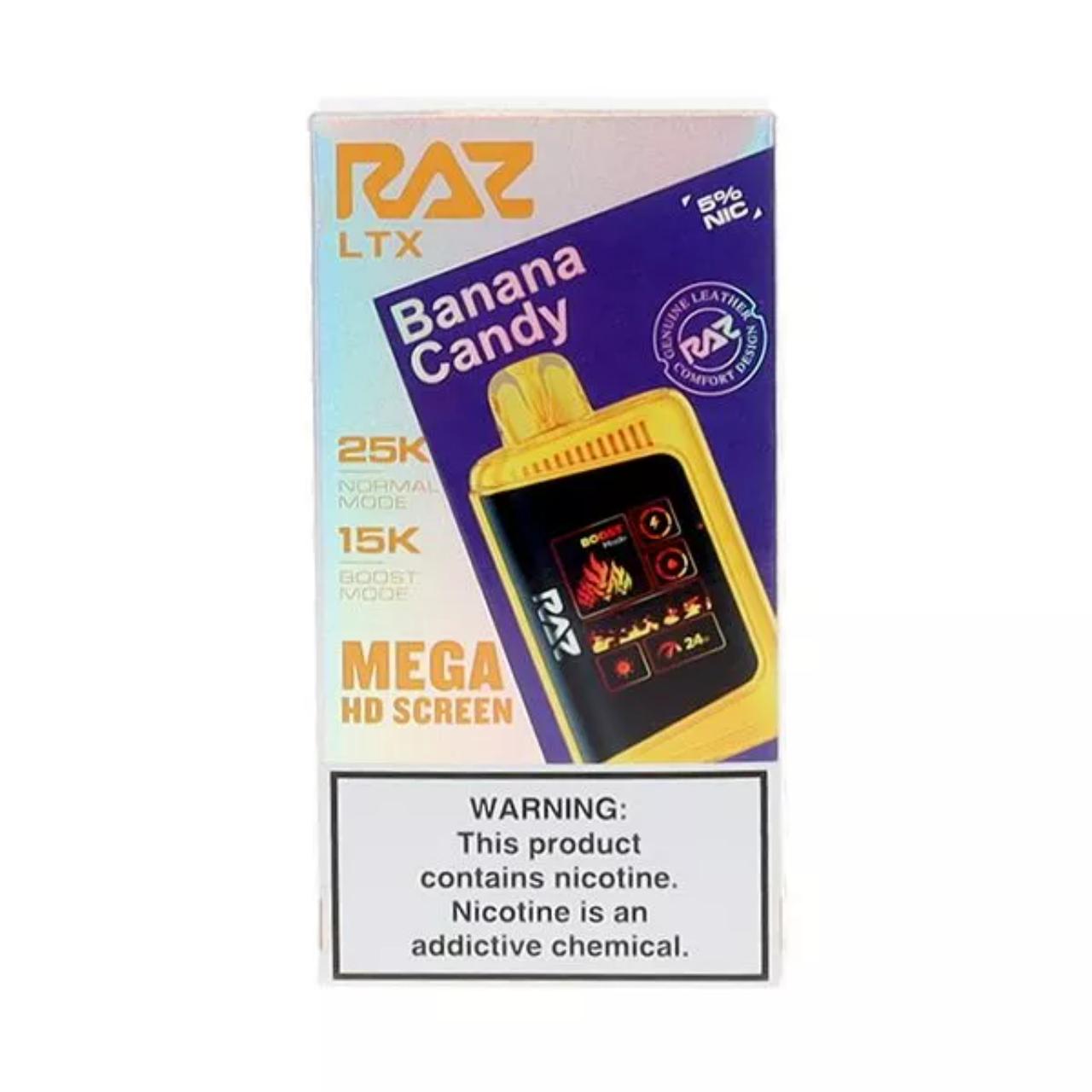 Geek Vape Raz LTX 25K Puff Disposable Banana Candy Geek Vape Raz LTX 25K Puff Disposable Banana Candy