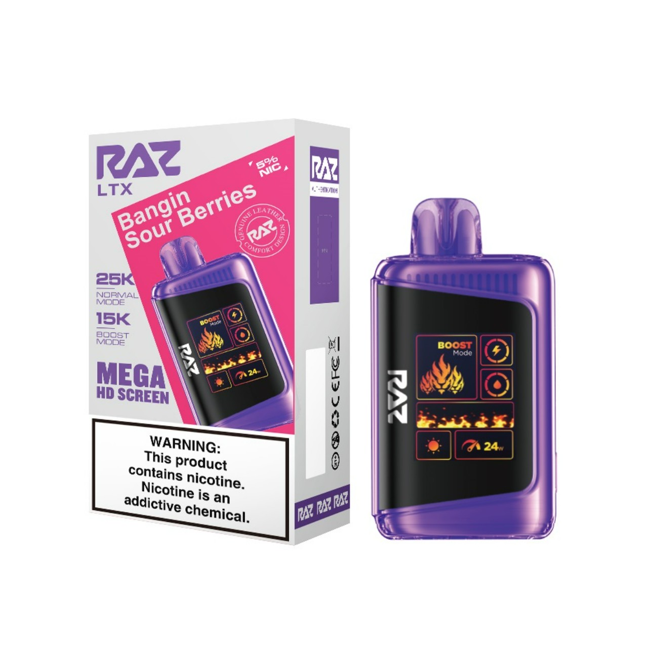 Geek Vape Raz LTX 25K Puff Disposable Bangin Sour Berries Geek Vape Raz LTX 25K Puff Disposable Bangin Sour Berries