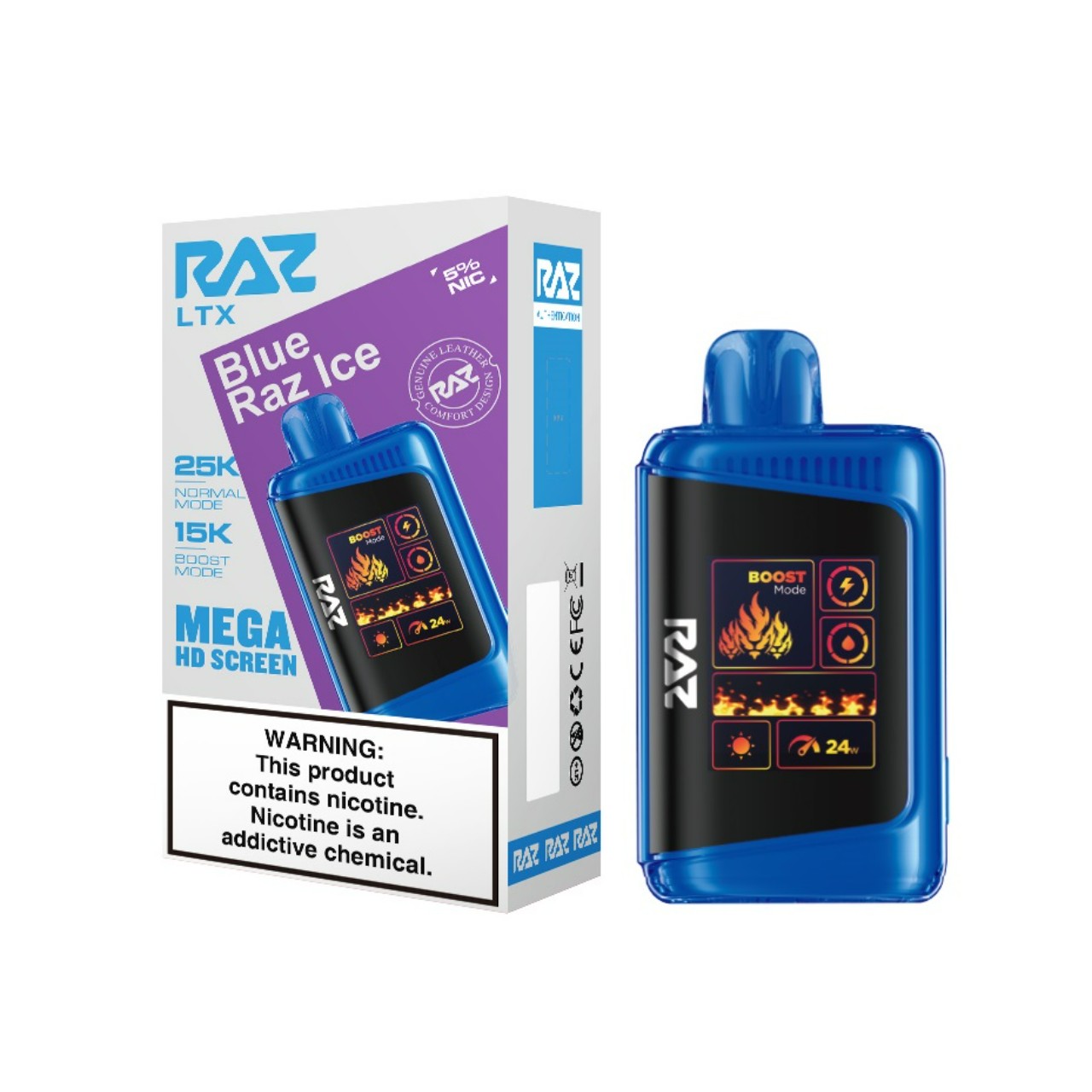Geek Vape Raz LTX 25K Puff Disposable Blue Raz Ice Geek Vape Raz LTX 25K Puff Disposable Blue Raz Ice