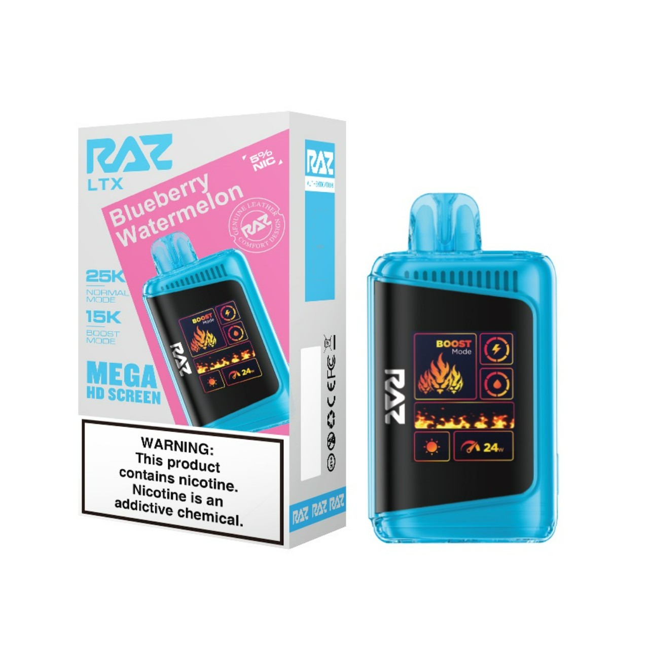 Geek Vape Raz LTX 25K Puff Disposable Blueberry Watermelon Geek Vape Raz LTX 25K Puff Disposable Blueberry Watermelon