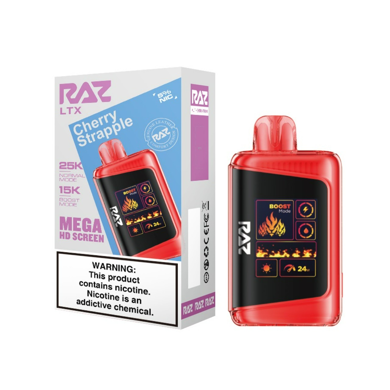 Geek Vape Raz LTX 25K Puff Disposable Cherry Strapple Geek Vape Raz LTX 25K Puff Disposable Cherry Strapple