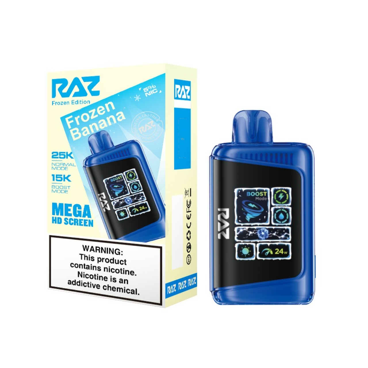 Geek Vape Raz LTX 25K Puff Disposable Frozen Banana Geek Vape Raz LTX 25K Puff Disposable Frozen Banana