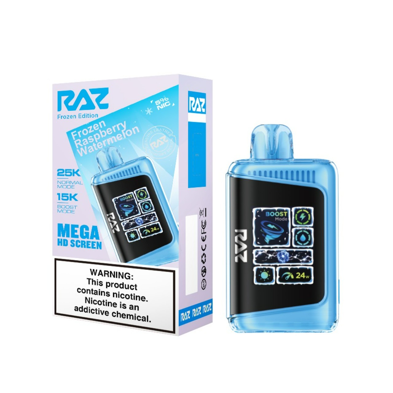 Geek Vape Raz LTX 25K Puff Disposable Frozen Raspberry Watermelon Geek Vape Raz LTX 25K Puff Disposable Frozen Raspberry Watermelon