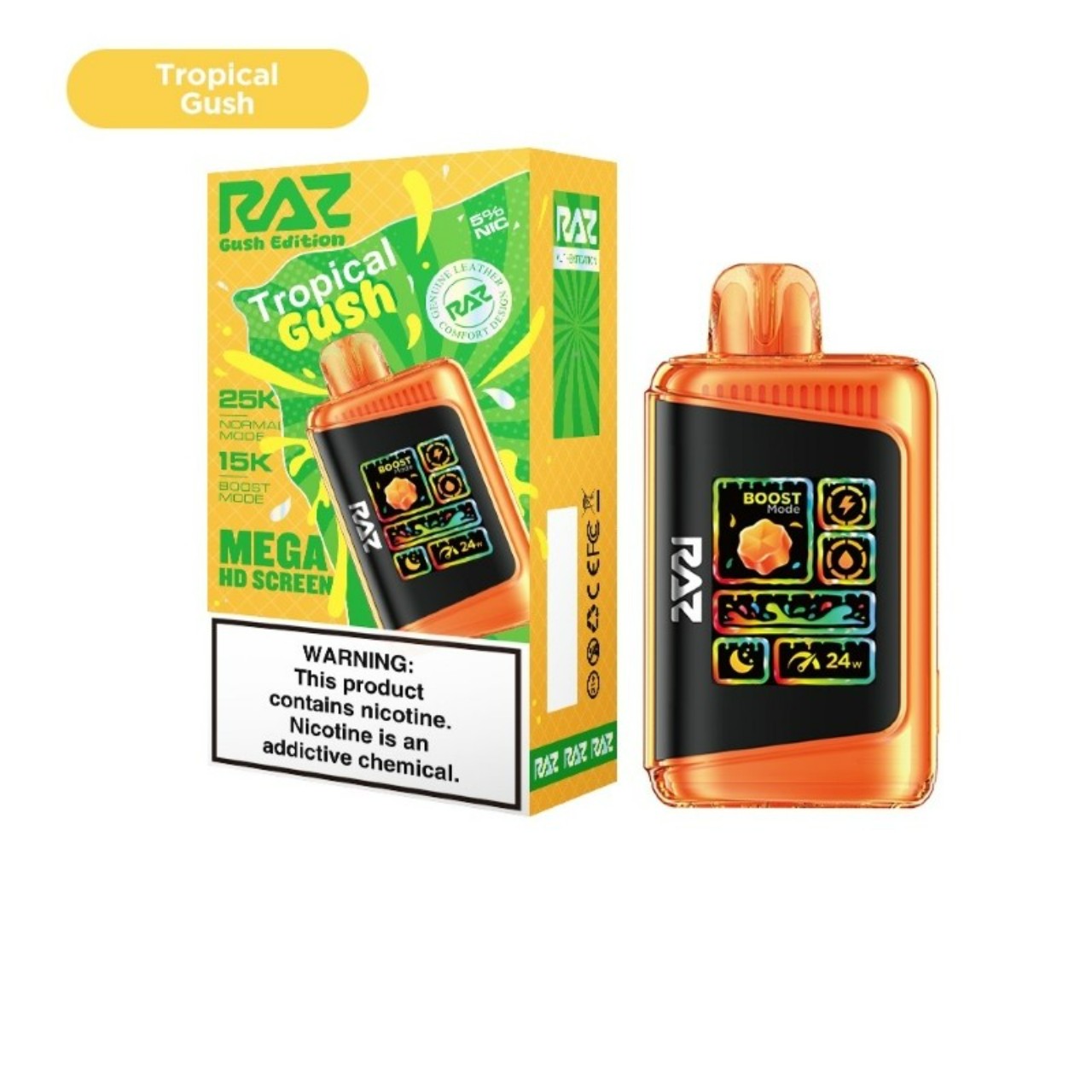 Geek Vape Raz LTX 25K Puff Disposable Gush Edition Tropical Gush Geek Vape Raz LTX 25K Puff Disposable Gush Edition Tropical Gush