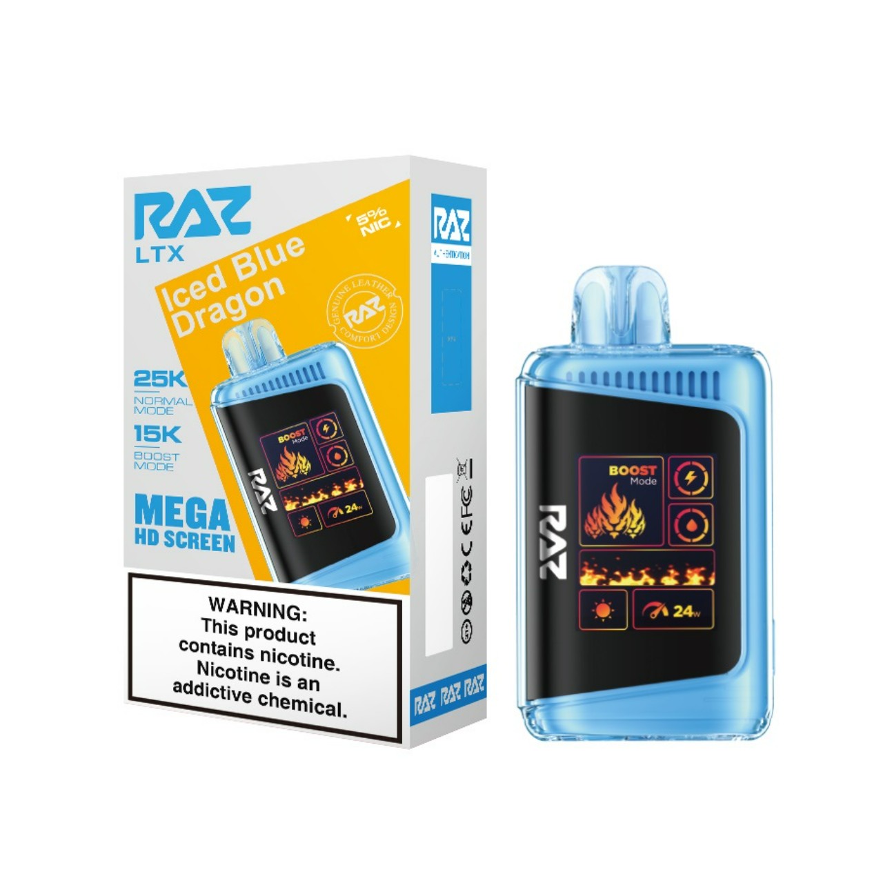 Geek Vape Raz LTX 25K Puff Disposable Iced Blue Dragon Geek Vape Raz LTX 25K Puff Disposable Iced Blue Dragon