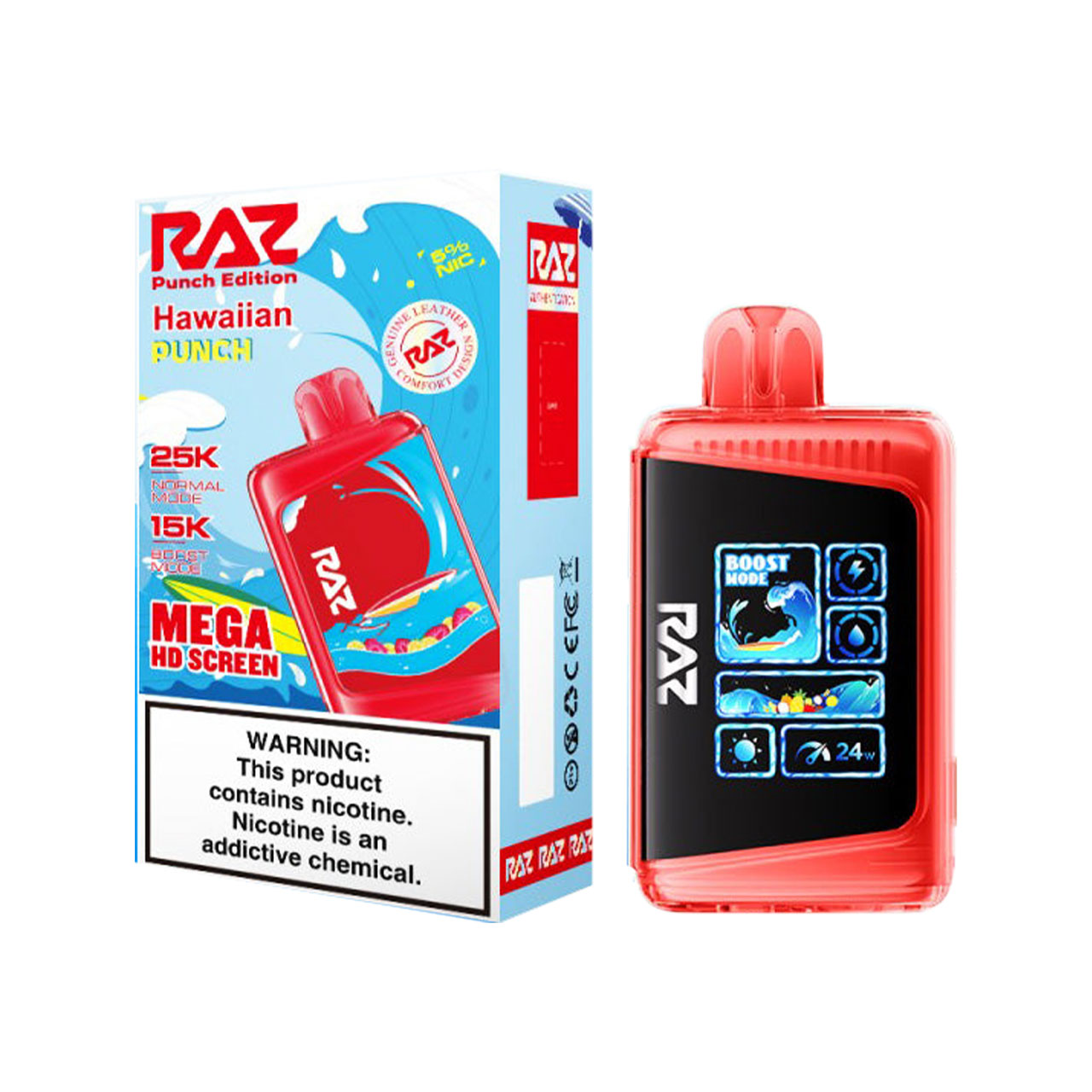 Geek Vape Raz LTX 25K Puff Disposable Punch Edition Hawaiian Punch Geek Vape Raz LTX 25K Puff Disposable Punch Edition Hawaiian Punch