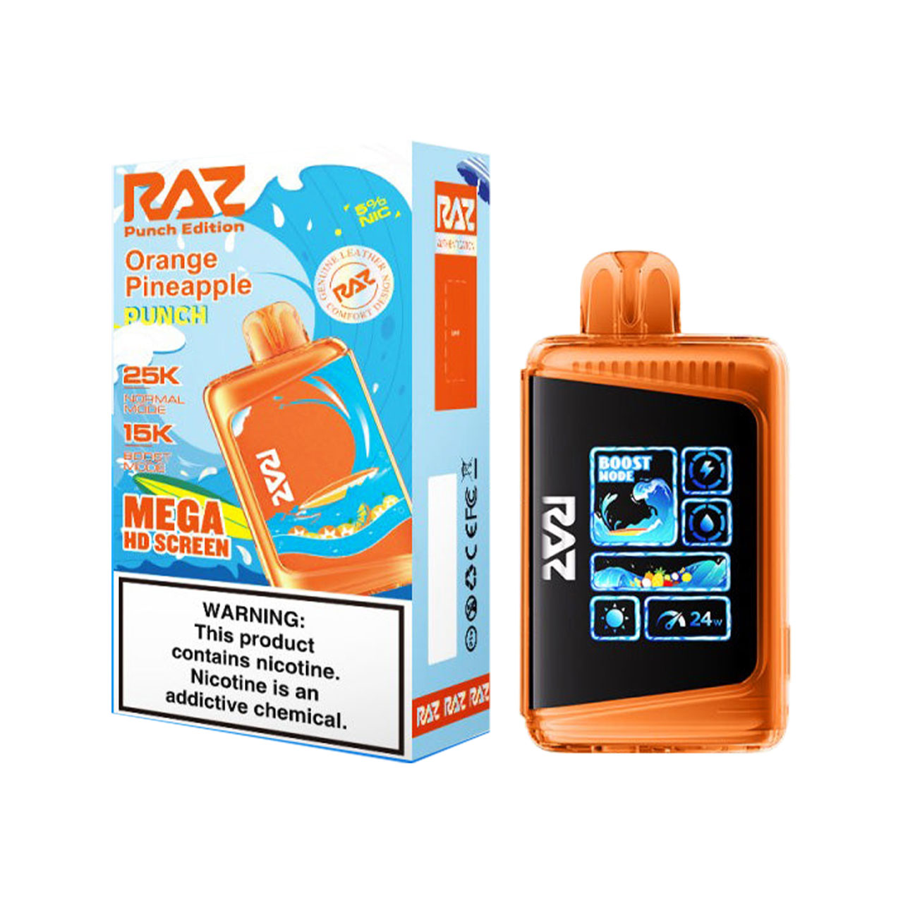 Geek Vape Raz LTX 25K Puff Disposable Punch Edition Orange Pineapple Punch Geek Vape Raz LTX 25K Puff Disposable Punch Edition Orange Pineapple Punch