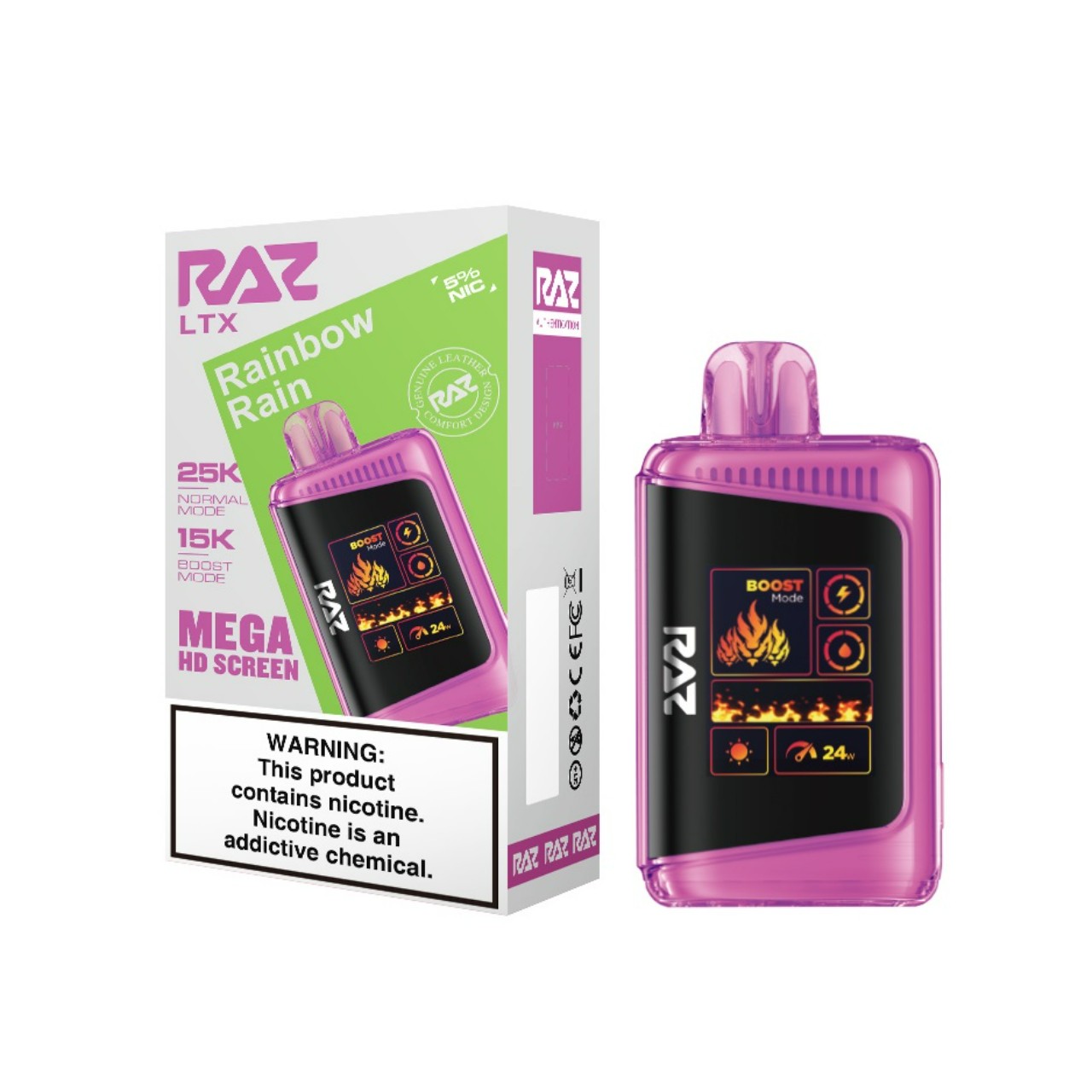 Geek Vape Raz LTX 25K Puff Disposable Rainbow Rain Geek Vape Raz LTX 25K Puff Disposable Rainbow Rain