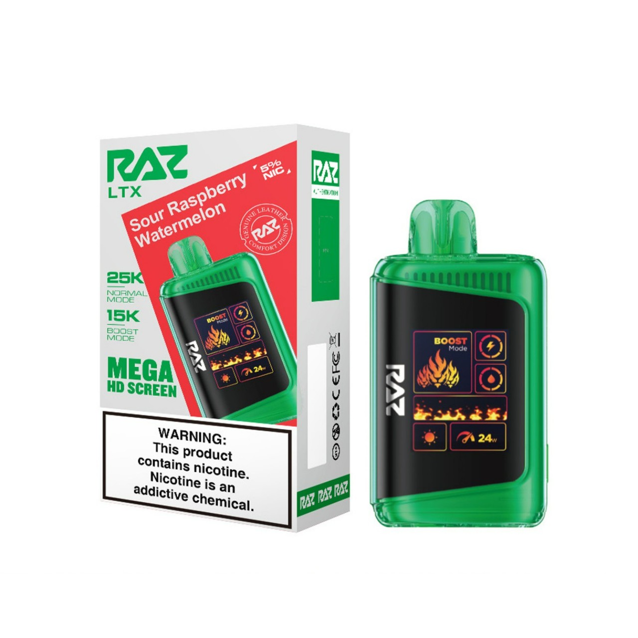 Geek Vape Raz LTX 25K Puff Disposable-Sour Raspberry Watermelon Geek Vape Raz LTX 25K Puff Disposable-Sour Raspberry Watermelon