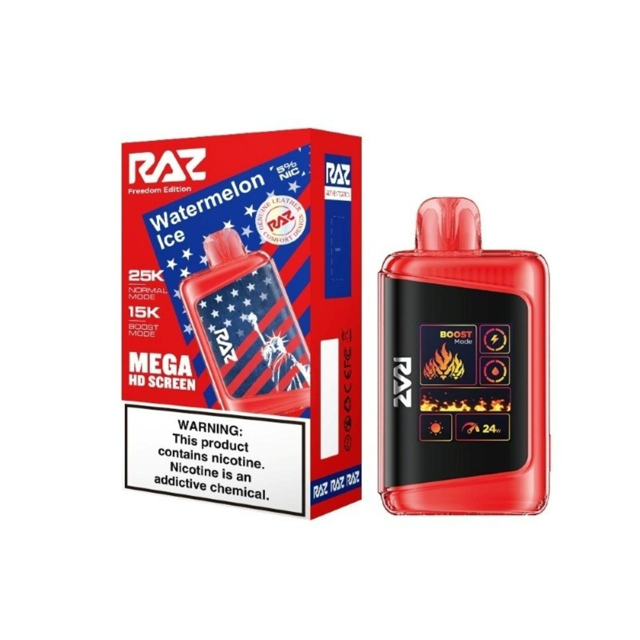 Geek Vape Raz LTX 25K Puff Disposable Watermelon Ice -Freedom Edition Geek Vape Raz LTX 25K Puff Disposable Watermelon Ice -Freedom Edition