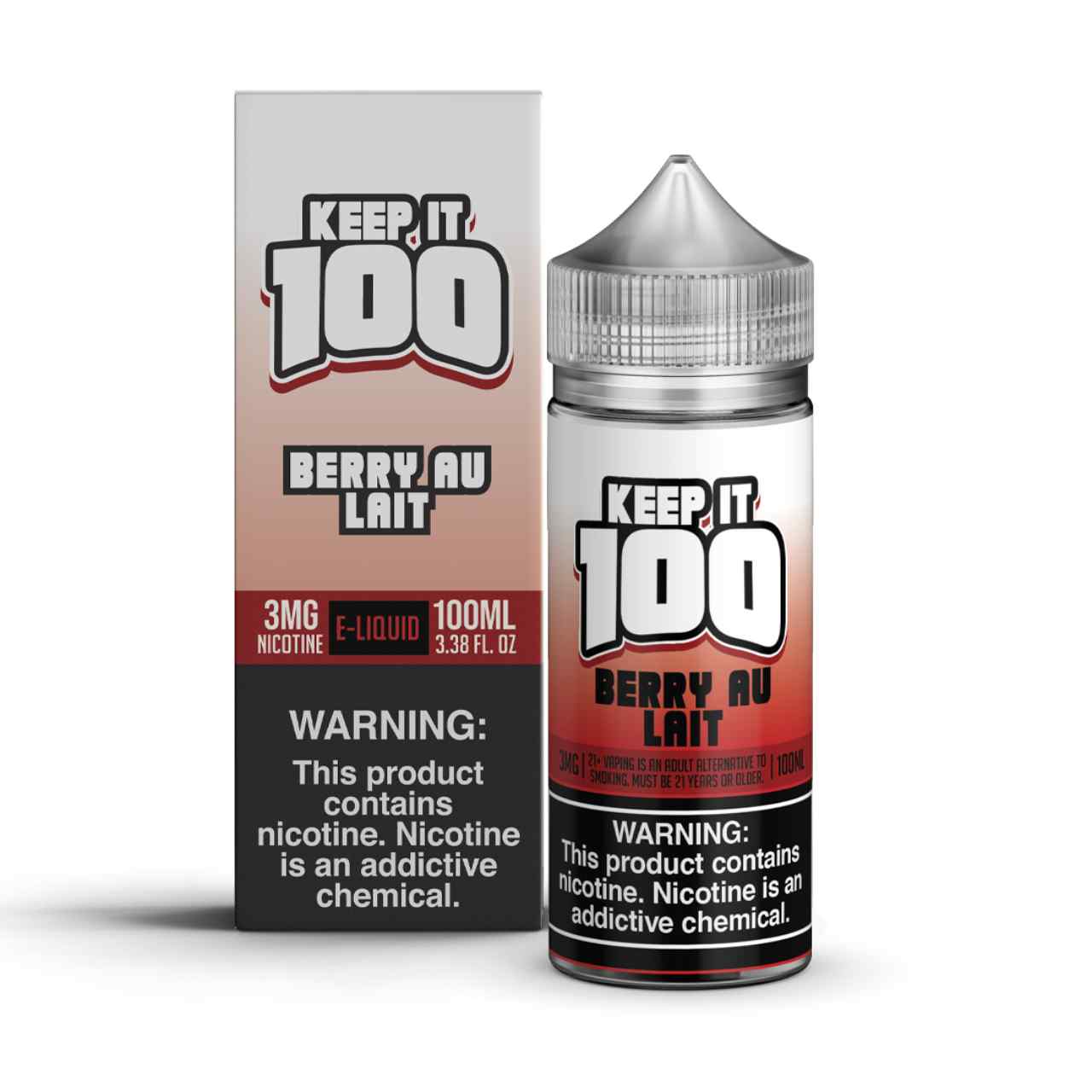 Keep it 100 Berry Au Lait 100ml E-Juice Keep it 100 Berry Au Lait 100ml E-Juice