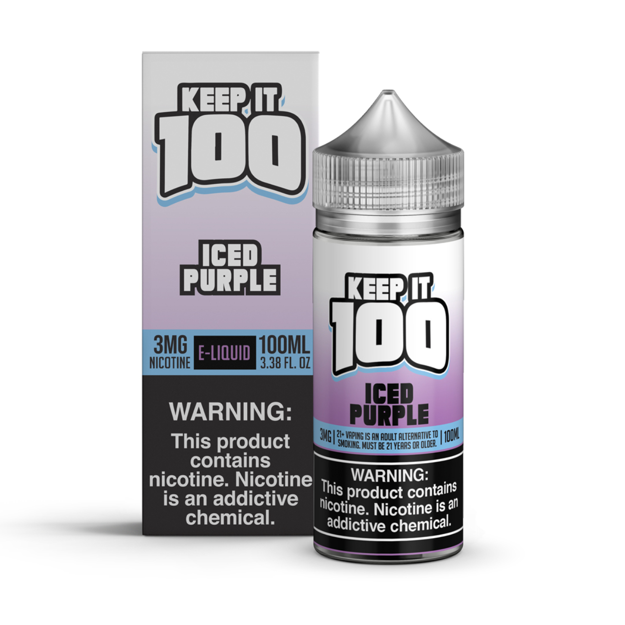 Keep it 100 Purple Iced 100ml E-Juice 3MG