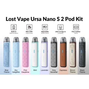 Lost Vape Ursa Nano S II Pod Kit with specs